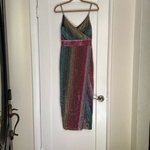 Colorful midi dress for any summer wedding event!